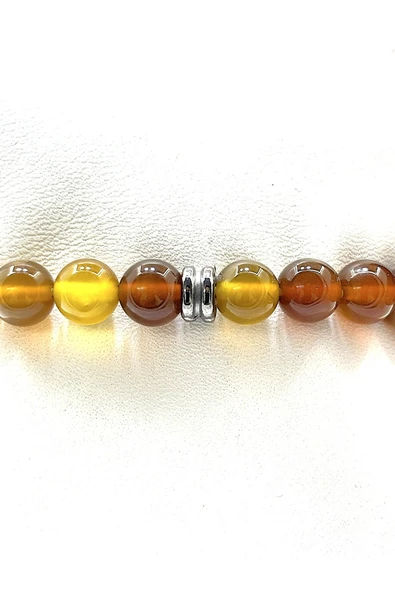 UNİSEX ESNEK MİSİNALI DOĞAL TAŞ BİLEKLİK - 2