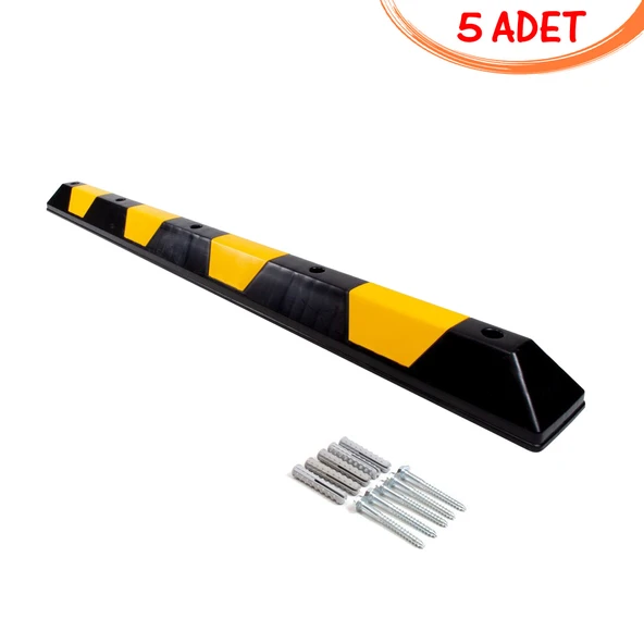 Plastik Otopark Stoperi Lastik Araç Stoperi Otopark Araç Durdurucu 1800x150x100mm (5 ADET)