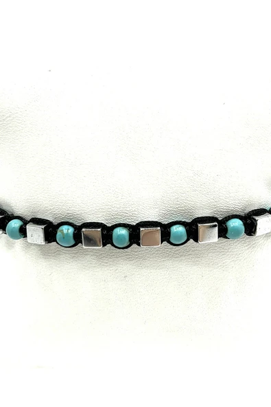 AYARLANABİLİR İPLİ DOĞAL TAŞ BİLEKLİK - Resim 2