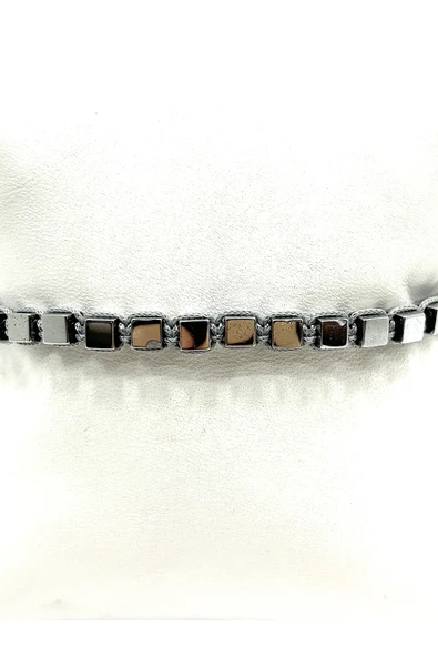 AYARLANABİLİR İPLİ DOĞAL TAŞ BİLEKLİK - Resim 2