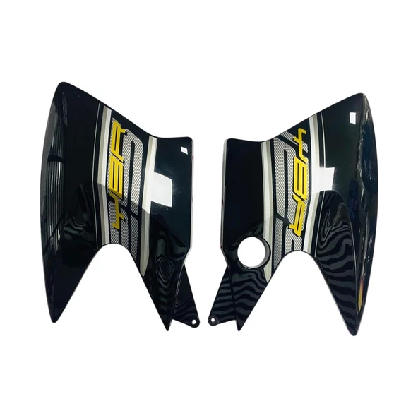 Yamaha YBR125 Depo Yan Grenaj Takımı 2010 Uyumlu Siyah ürün görseli 1