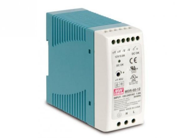 Meanwell Mdr-60-12 60w 12v 5a Ray Tip Güç Kaynağı - 2