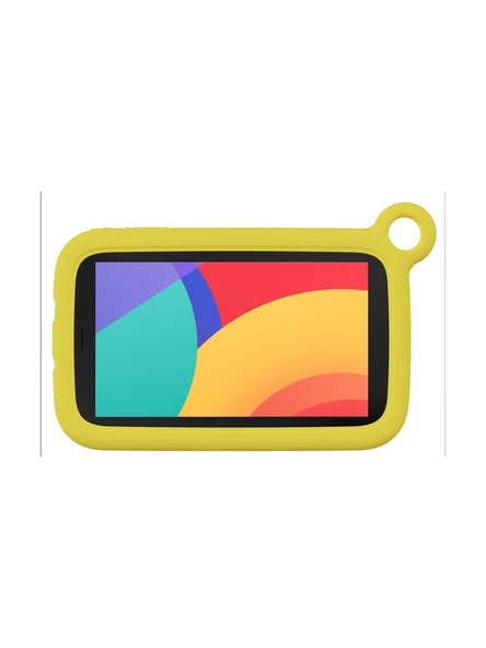 ALCATEL TCL 7 İNÇ SİLİKON TABLET KILIFI (SARI ) - 2