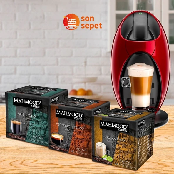 Mahmood Coffee Dolce Gusto Cappuccino Kapsül Kahve 16 Adet X 24 gr - 2 Li Set - 3