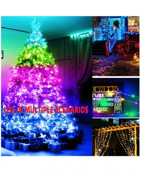 Gaman Yeni Model Bluetoothlu USB LED Işık 10 Metre Rgb Çok Renkli Sese Duyarlı Çok Modlu - 3