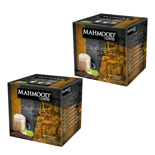 Mahmood Coffee Dolce Gusto Cappuccino Kapsül Kahve 16 Adet X 24 gr - 2 Li Set