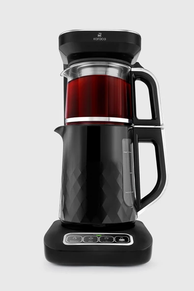 Karaca Çaysever Robotea Pro Quartz 4in1 Konuşan Otomatik Çay, Su ve Filtre Kahve Demleme Makinesi Chrome