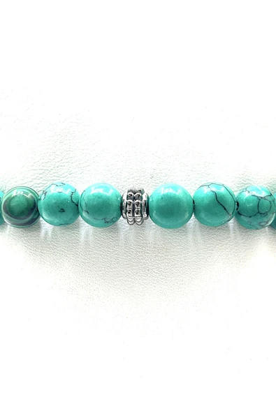 UNİSEX ESNEK MİSİNALI DOĞAL TAŞ BİLEKLİK - Resim 2