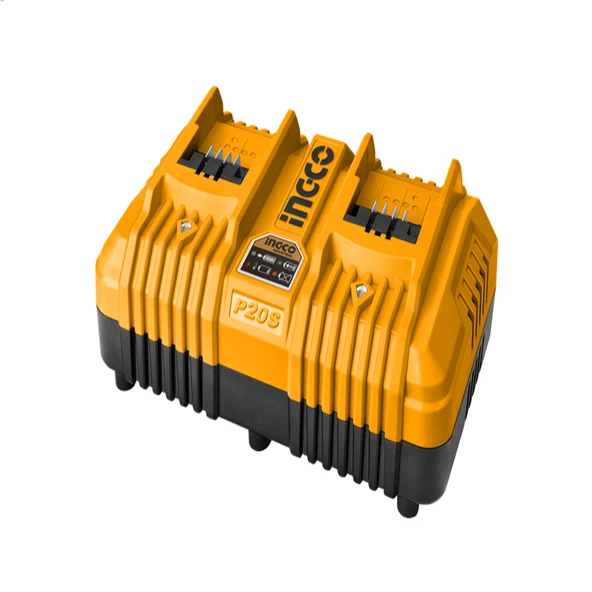 Ingco Fclı2034e Hızlı Akıllı Şarj Cihazı 20v 4.0ah 2 Portlu