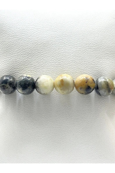 UNİSEX ESNEK MİSİNALI DOĞAL TAŞ BİLEKLİK - Resim 2