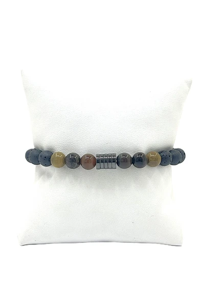 UNİSEX ESNEK MİSİNALI DOĞAL TAŞ BİLEKLİK ürün görseli 1
