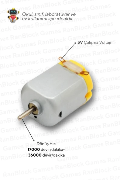 50'li Paket DC Deney Motoru - Okul ve Sınıflar için MEB Uyumlu - 2