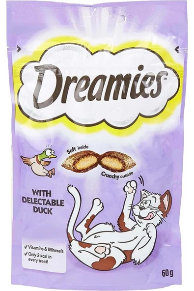Dreamies Kedi Ödül Maması 60 Gr. X 6 Adet Ördekli - 3