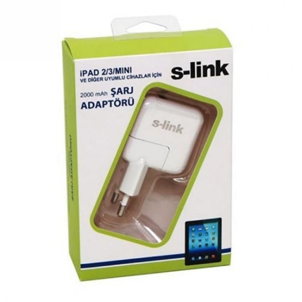 S-LİNK IP-587/IP-801/IP-860/SLP-200 USB IPOD/IPAD/IPHONE5 USB  (BEYAZ) 5V 2A ADAPTÖR - 4