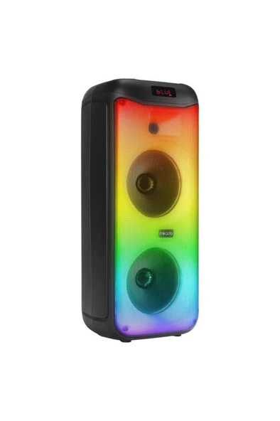 Mikado 40W TWS FMli RGB Işıklı Kablosuz Mikrofonlu Kule Bluetooth Hoparlör - 2