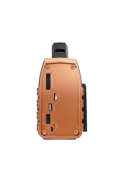Mikado MDR-325 USB BT Solar Klasik Ahşap Radyo - 5