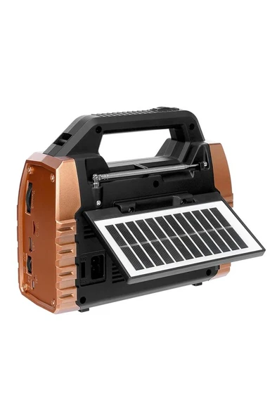 Mikado MDR-325 USB BT Solar Klasik Ahşap Radyo - 4