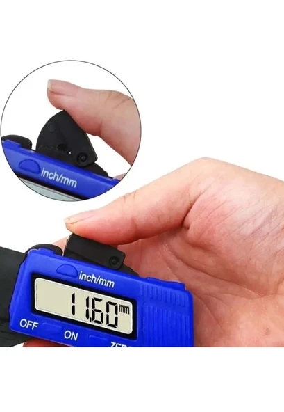 Mini Boy Hassas Dijital Kumpas (1.5cm) 15 mm Kalınlık Ölçer - 2