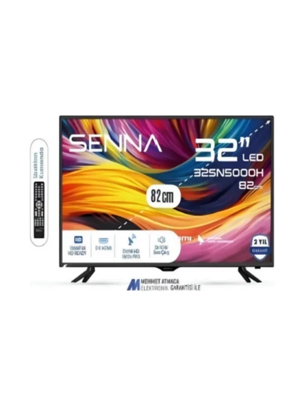 Senna SN5000H 32'' 82 Ekran Uydu Alıcılı HD Ready LED TV Siyah Televizyon