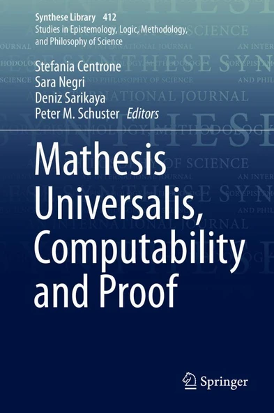 Mathesis Universalis, Computability and Proof Centrone Negri