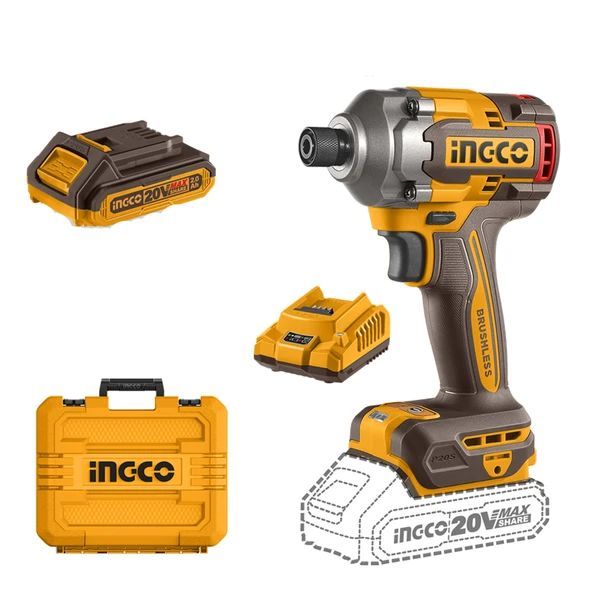 Ingco Cırlı2028e Li-ion Akülü Vidalama Kömürsüz 20v 2.0ah