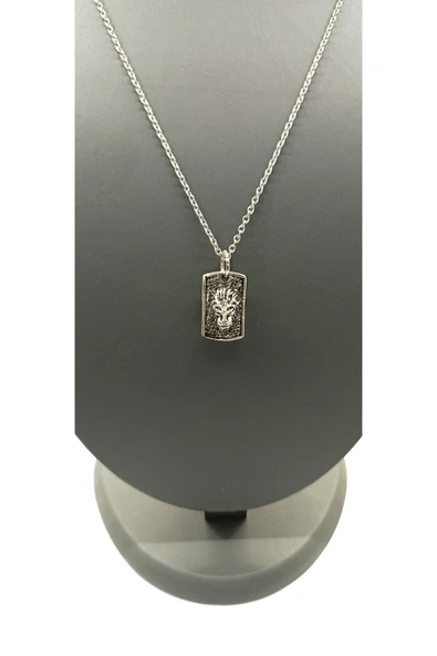 UNİSEX GÜMÜŞ KAPLAMALI ZİNCİR KOLYE