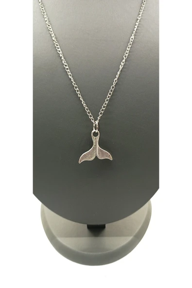 UNİSEX GÜMÜŞ KAPLAMALI ZİNCİR KOLYE