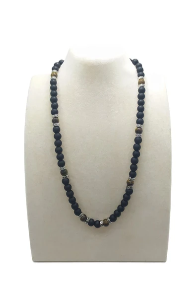 ERKEK DOĞAL TAŞ KOLYE ürün görseli 1