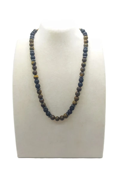 ERKEK DOĞAL TAŞ KOLYE ürün görseli 1