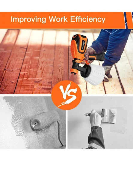 Germany Style Profesyonel 1300 W Elektrikli Sprey Boya Püskürtme Tabancası İlaçlama Makinesi - Resim 3