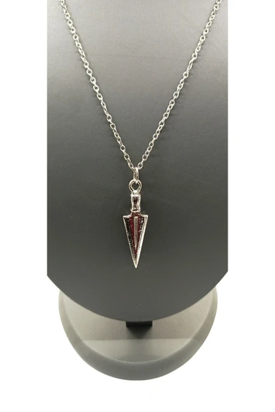 UNİSEX GÜMÜŞ KAPLAMALI ZİNCİR KOLYE ürün görseli 1