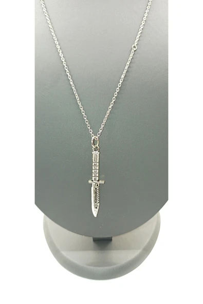 UNİSEX GÜMÜŞ KAPLAMALI ZİNCİR KOLYE