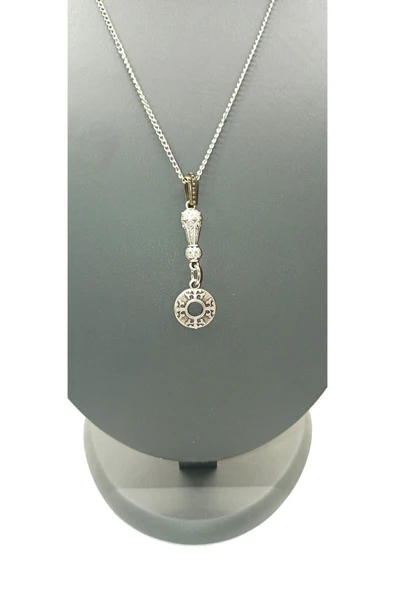 UNİSEX GÜMÜŞ KAPLAMALI ZİNCİR KOLYE ürün görseli 1