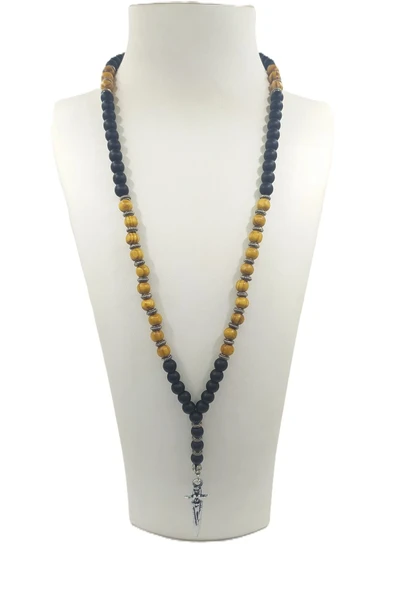 ERKEK DOĞAL AHŞAP KOLYE - 2