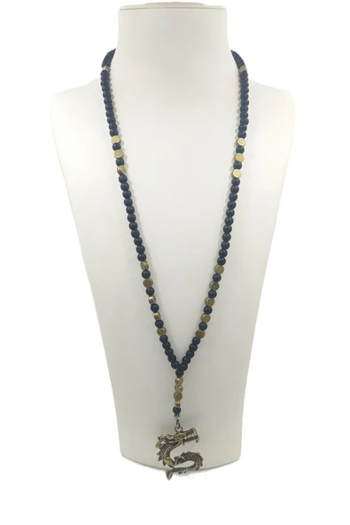 ERKEK DOĞAL AHŞAP KOLYE - Resim 2