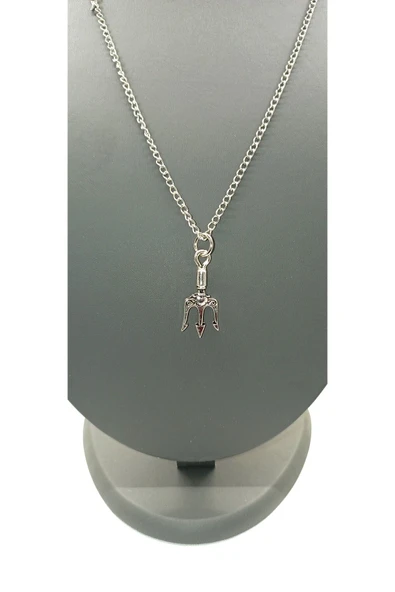 UNİSEX GÜMÜŞ KAPLAMALI ZİNCİR KOLYE ürün görseli 1