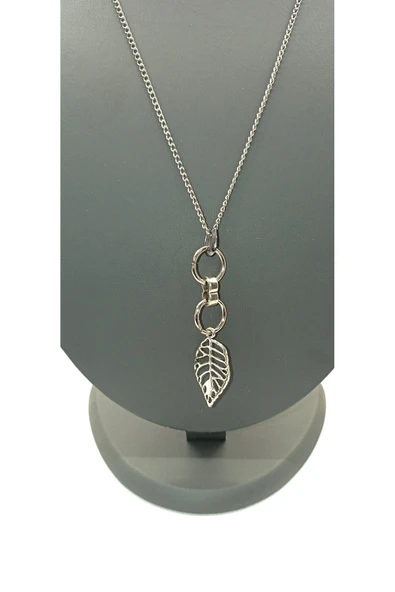 UNİSEX GÜMÜŞ KAPLAMALI ZİNCİR KOLYE ürün görseli 1