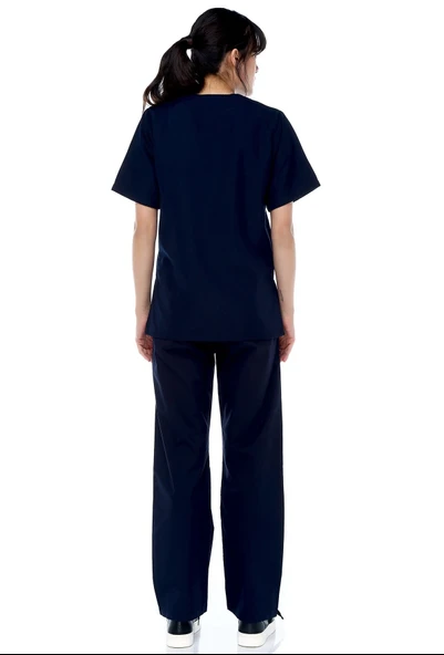 LACİVERT HEMŞİRE TAKIMI UNİSEX - 3
