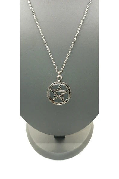 UNİSEX GÜMÜŞ KAPLAMALI ZİNCİR KOLYE ürün görseli 1