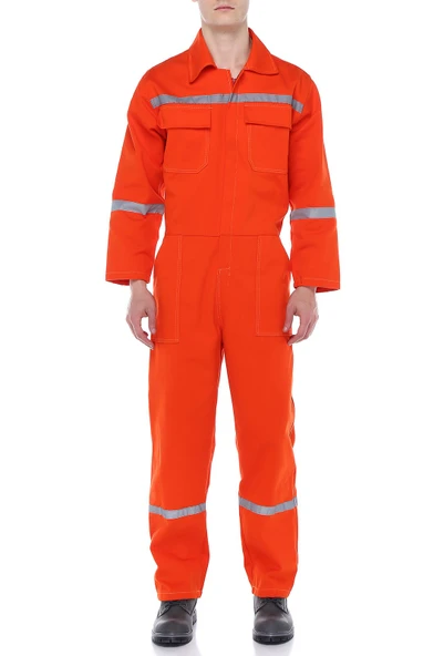 16/12 GABARDİN TURUNCU TULUM - 3