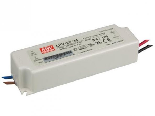 Meanwell Lpv-20-24 20w 24v 0,84a Sabit Voltaj Led Driver İp67