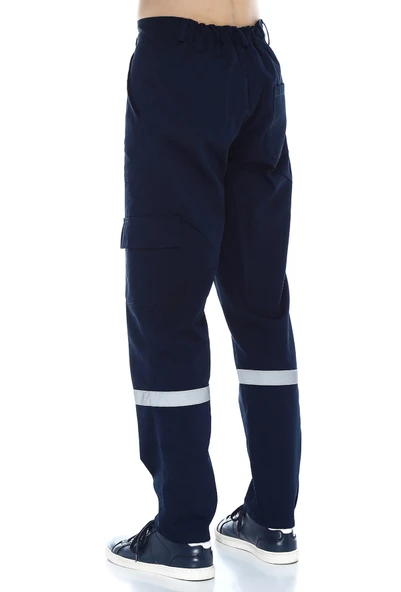 7/7 GABARDİN LACİVERT PANTOLON - 2