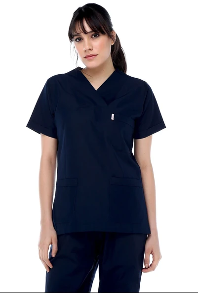 LACİVERT HEMŞİRE TAKIMI UNİSEX - 4