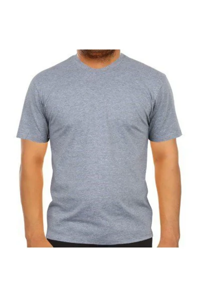 BİSİKLET YAKA GRİ TİŞÖRT