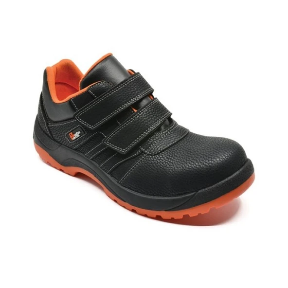 SİYAH-TURUNCU BETA FORCE DERİ ÇİFT CIRT AYAKKABI