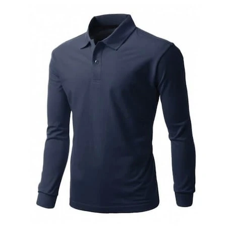 POLO YAKA LACİVERT SWEATSHİRT - 2