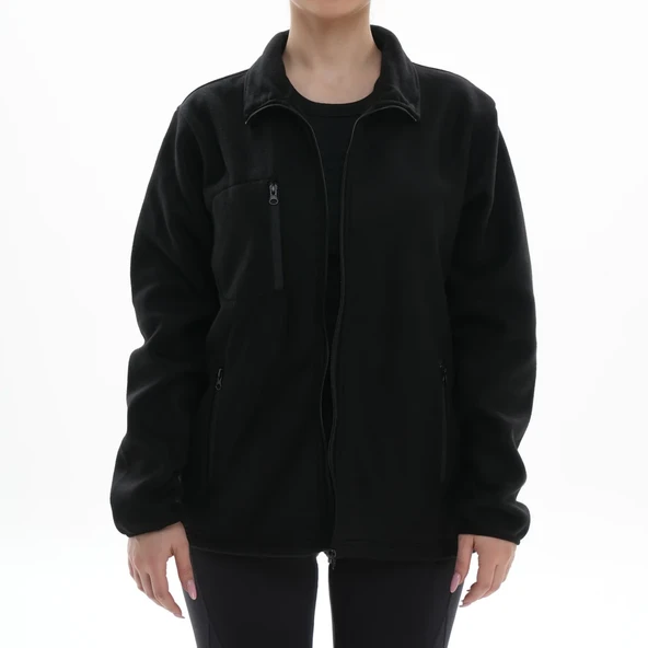 3 CEPLİ SİYAH POLAR