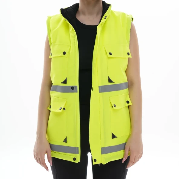 YEŞİL POLARLI MÜHENDİS YELEĞİ