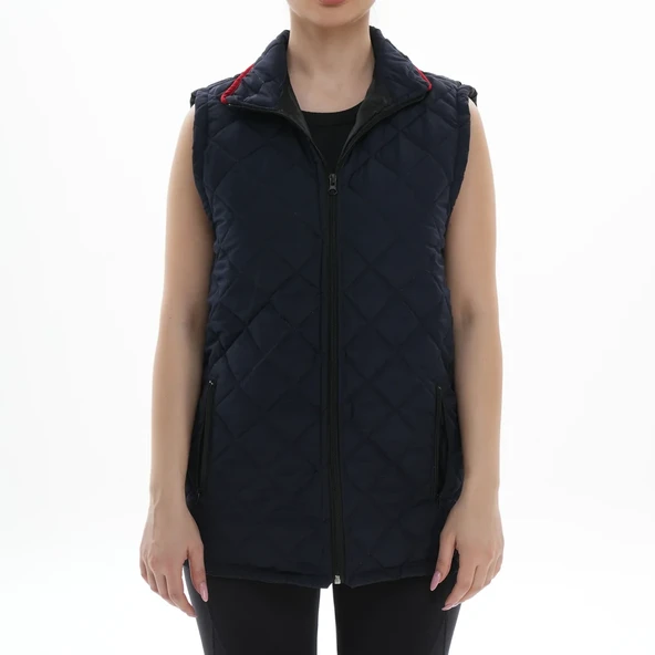 LACİVERT BAKLAVA DESEN YELEK - 2