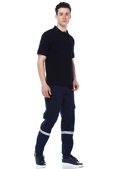 7/7 GABARDİN LACİVERT PANTOLON - 3